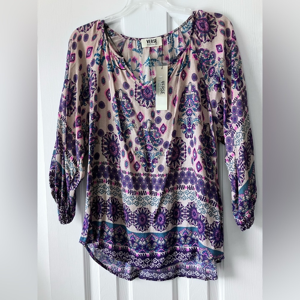 VERSE Mati Billow Sleeve Top